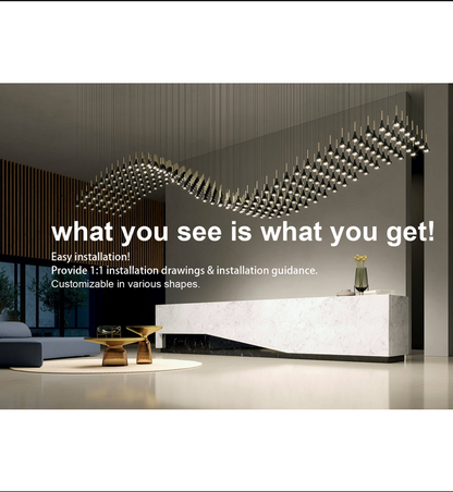 Modern Stretchable Led Pendant Lights Home Decor Bedroom Bedside Lamparas Hanging Lamp Living Room Chandelier Lighting (Copy)