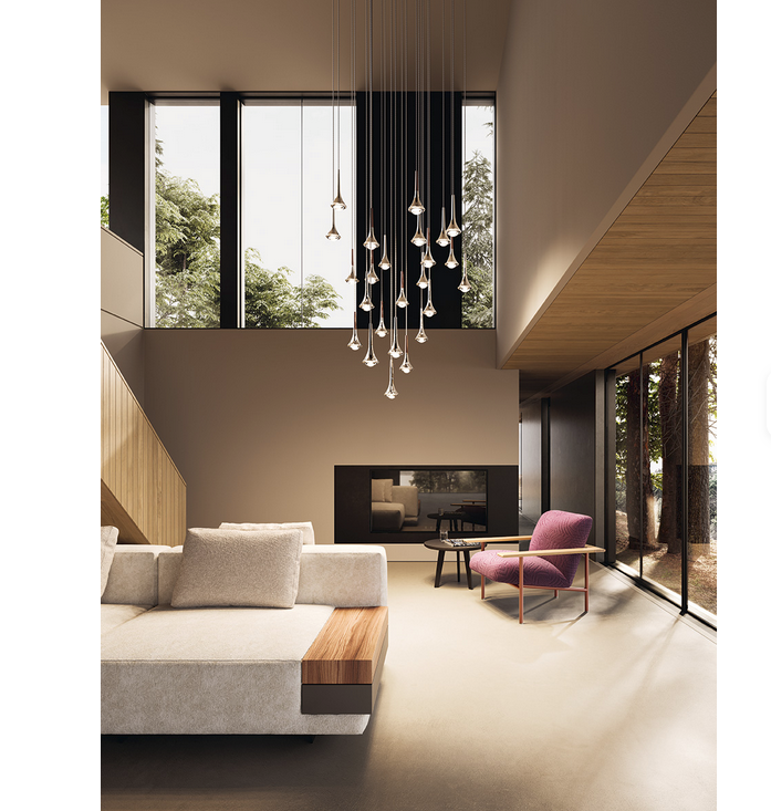 Modern Stretchable Led Pendant Lights Home Decor Bedroom Bedside Lamparas Hanging Lamp Living Room Chandelier Lighting (Copy)