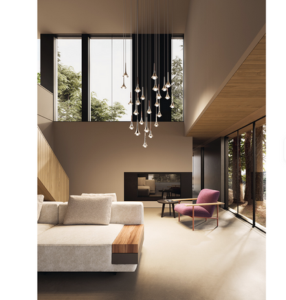 Modern Stretchable Led Pendant Lights Home Decor Bedroom Bedside Lamparas Hanging Lamp Living Room Chandelier Lighting (Copy)