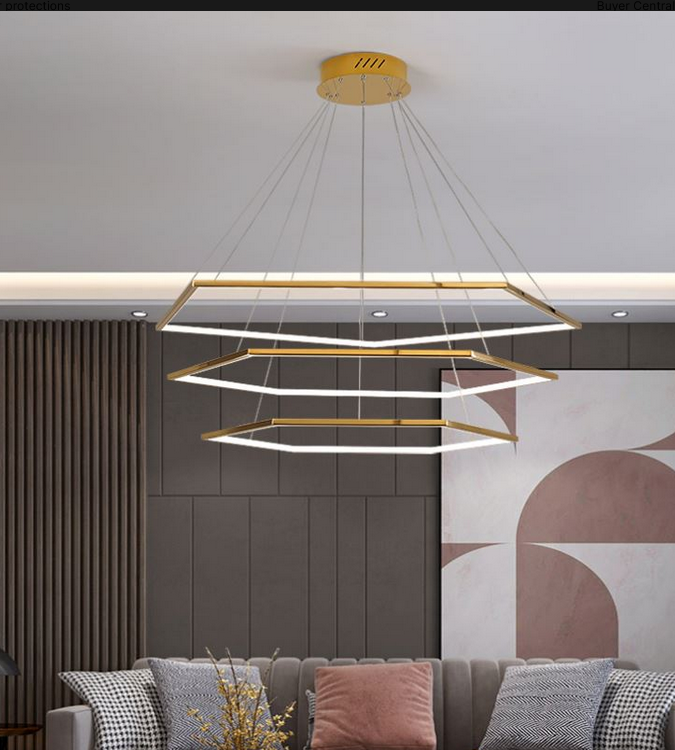Nordic Pendant Lights Gold Creative Modern LED Lamp Fixture for Home Decoration Living Room