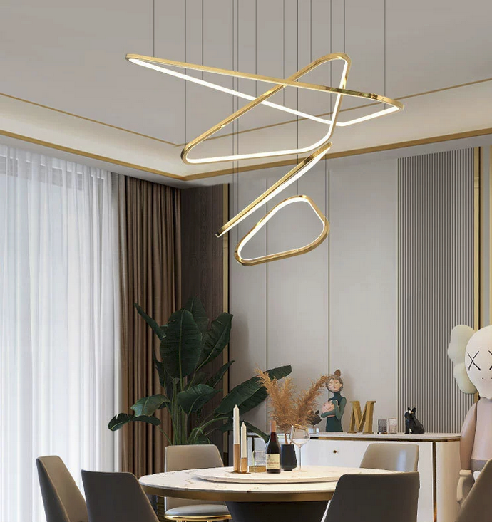 Ceiling Light Silver Chandelier Earrings Luxury Interior Architecture Decor Indoor Lighting