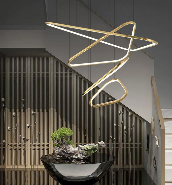 Ceiling Light Silver Chandelier Earrings Luxury Interior Architecture Decor Indoor Lighting