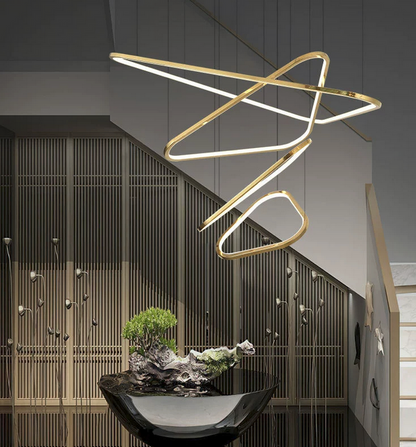 Ceiling Light Silver Chandelier Earrings Luxury Interior Architecture Decor Indoor Lighting