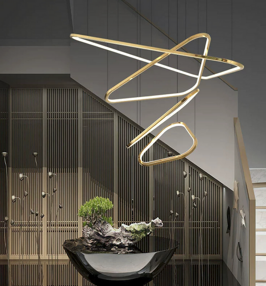 Ceiling Light Silver Chandelier Earrings Luxury Interior Architecture Decor Indoor Lighting