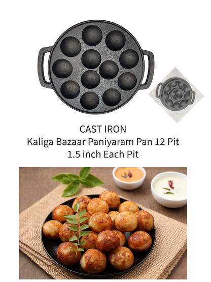 Iron Gunta Pongal Pan Panniyaram Pan