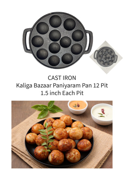 Iron Gunta Pongal Pan Panniyaram Pan
