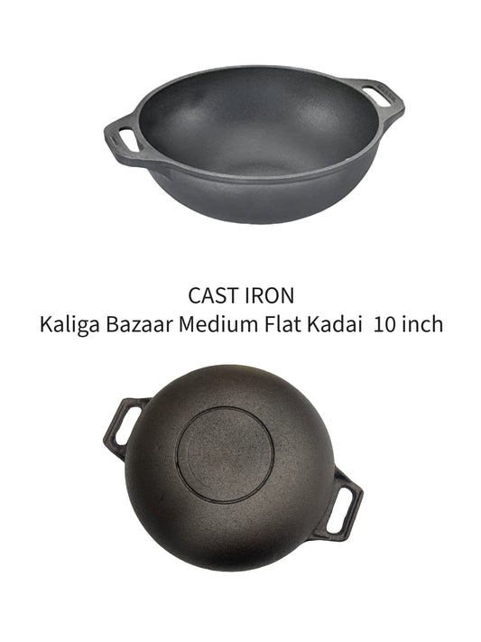 Iron Kadai 10 inch