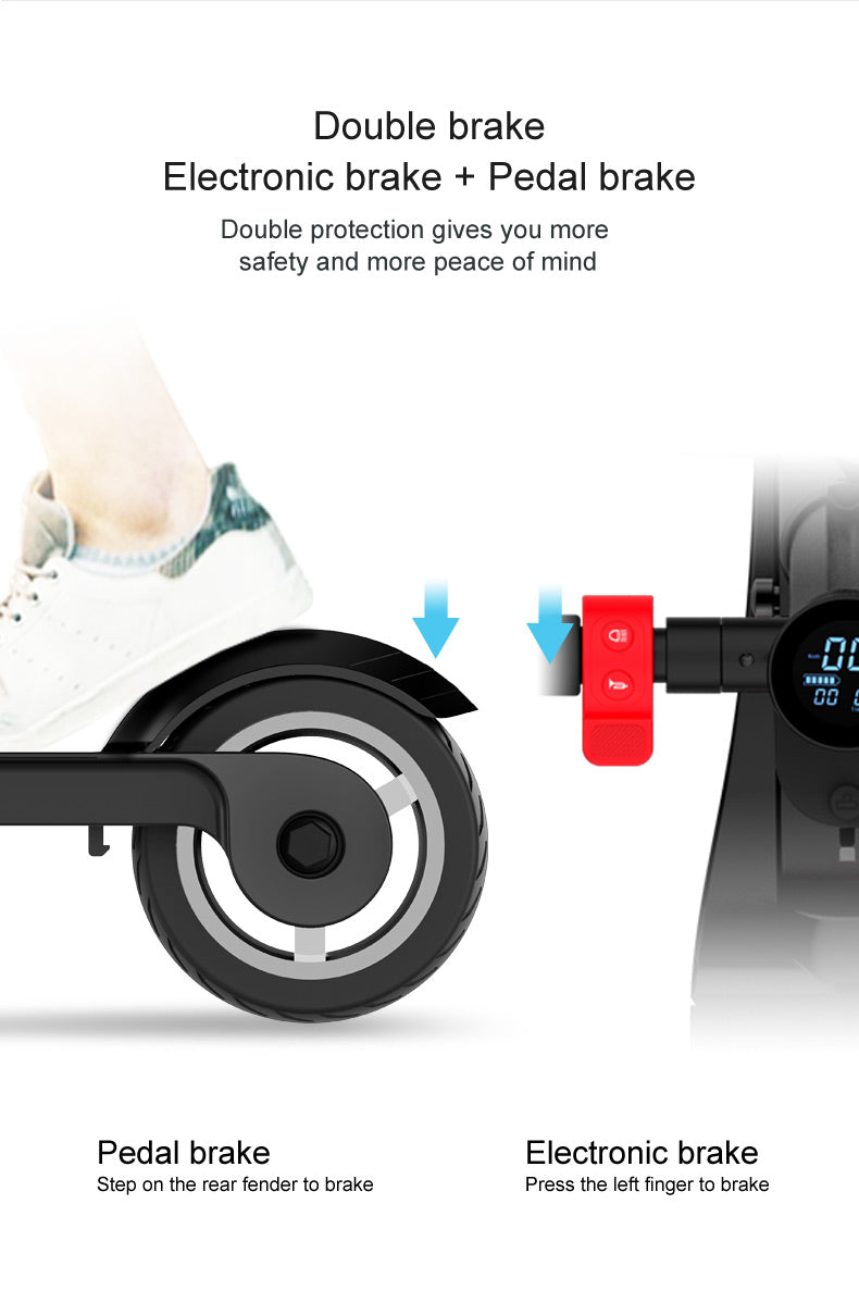 x7 electric Scooter large wheel mobility Folding Electrico Scooter long distance with pedals