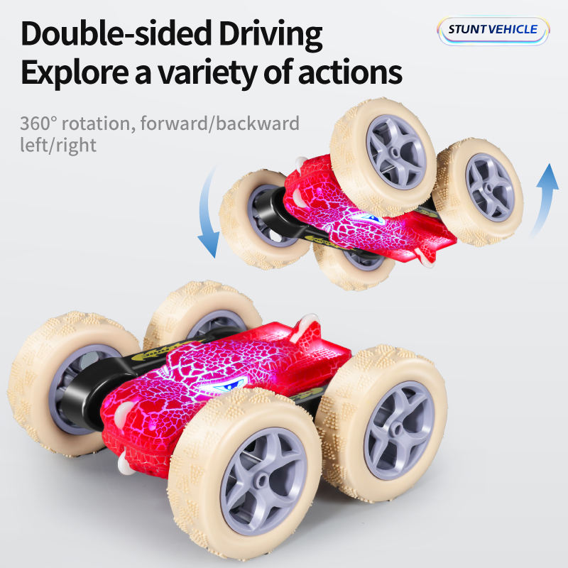 RC Stunt car with light and spray Toys