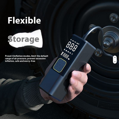 150 PSI Tire Inflator Portable Air Compressor, 6X Faster Air Pump for Car Tires with Digital Pressure Gauge, 12V DC Adapter, LED Light, Portable Tire Inflator for Car, Motorcycle, Bike, Balls