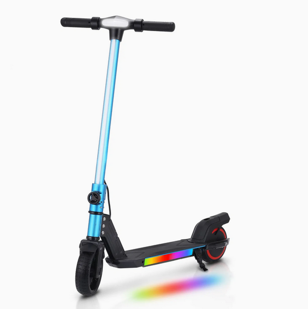 Kids electric scooter 130W single Blue and Green Option