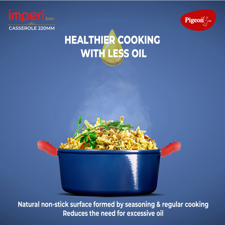 Pigeon Imperi Luxe Cast Iron Casserole 240 W.L