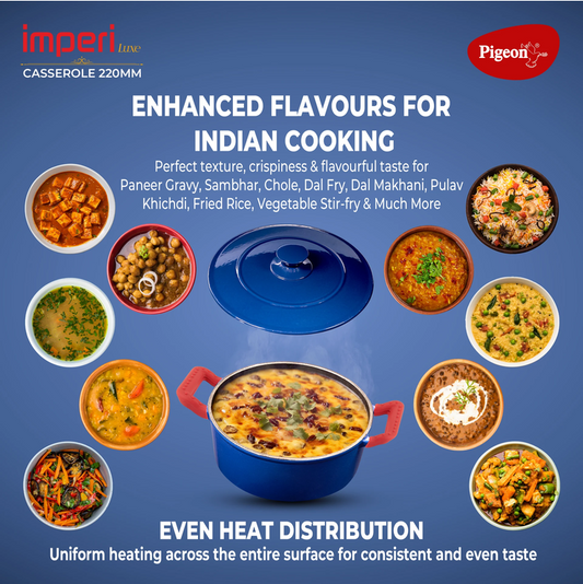 Pigeon Imperi Luxe Cast Iron Casserole 240 W.L