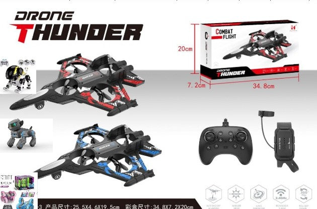 Remote control airplane 3.7V，380mAh (hand remote control+gravity induction watch