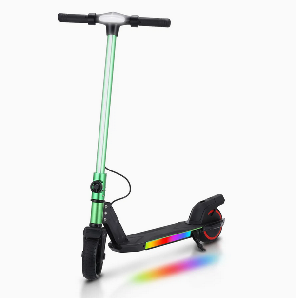 Kids electric scooter 130W single Blue and Green Option