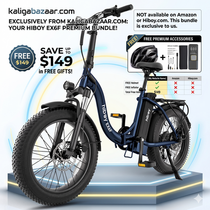Hiboy EX6F Folding Fat Tire Electric Bike Pay in 3 Years RBC in store and shipping available