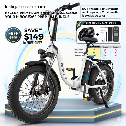 Hiboy EX6F Folding Fat Tire Electric Bike Pay in 3 Years RBC in store and shipping available