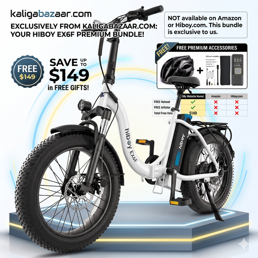 Hiboy EX6F Folding Fat Tire Electric Bike Pay in 3 Years RBC in store and shipping available