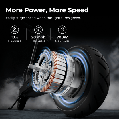 NAVEE GT3 Dual Spring Shock Absorbers E-scooter 350 W 49Km
