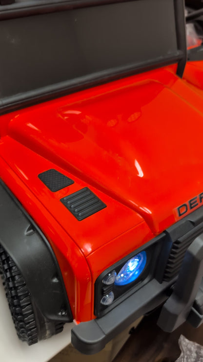 24 Volts Land Rover Defender 4.5 AH Licensed Ride on Car with 2.4G Remote Control 110 SVX Concept with Lights and Music