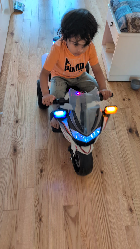 Police Three Wheel Kids Ride on Motorbike