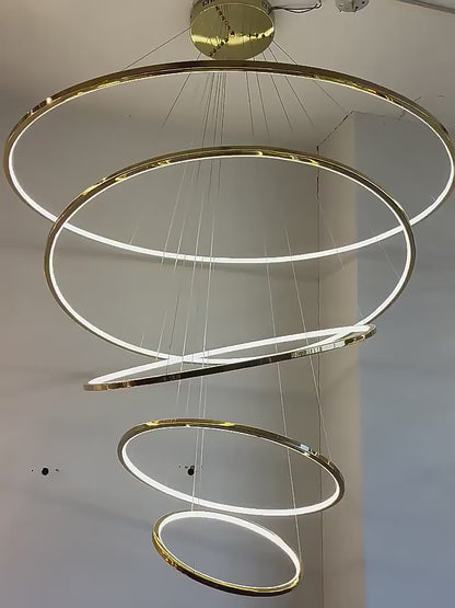 Led Rings Chandelier Lights Size D40+D60+D80CM 3 rings